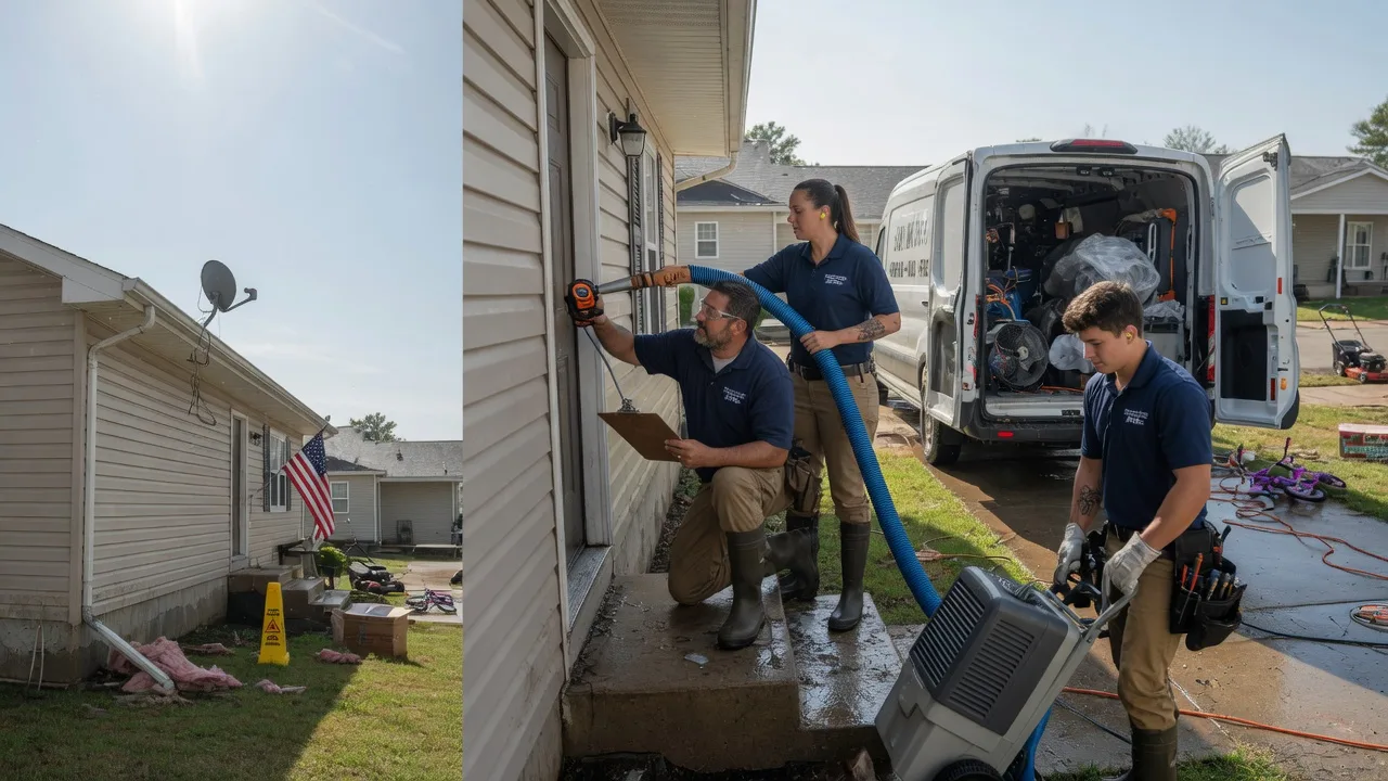 Ceiling Water Damage Restoration in Kansas near me